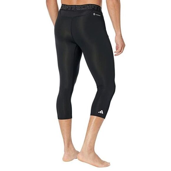 Adidas HD3523 Men's Sz M Black Techfit Performance Training 3/4 Tights - Picture 9 of 9